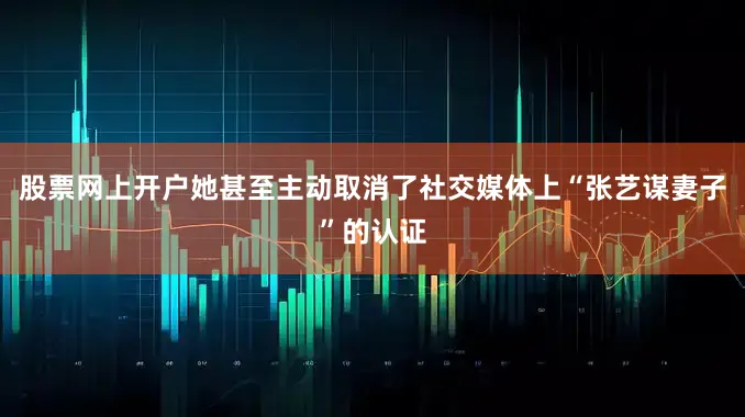 股票网上开户她甚至主动取消了社交媒体上“张艺谋妻子”的认证